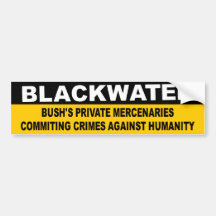 blackwater mercenaries bumper stickers