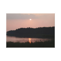 Blackwater Sunset Stretched Canvas Print