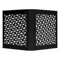 blackwhiteheartcutout 3 ring binders