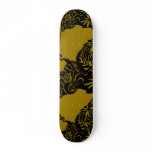 Blackwork design skate deck