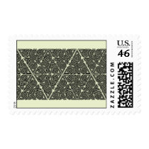 Blackwork Triangle Knot Band Postage stamps