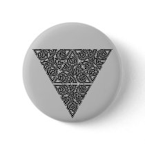 Blackwork Triangle Knot Round Button buttons