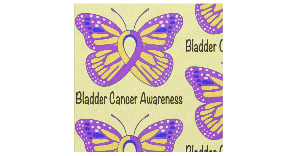 Bladder Cancer Awareness Butterfly Fabric Zazzle