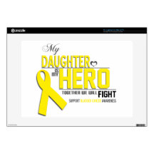 Bladder  Cancer Awareness: daughter Decals For 15" Laptops