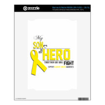 Bladder  Cancer Awareness:  son Decals For NOOK