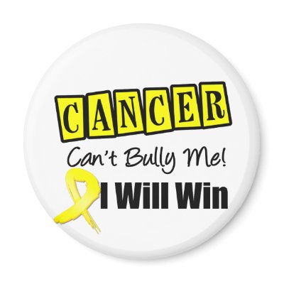 Bladder Cancer Cant Bully Me I Will Win refrigerator magnets