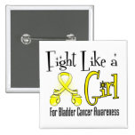 Bladder Cancer Cool Retro Fight Like a Girl buttons
