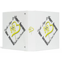 Bladder Cancer Faith Hope Love Butterfly Binder by cancerapparel Bladder Cancer Faith Hope Love Butterfly Binder