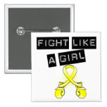 Bladder Cancer Fight Like A Girl buttons