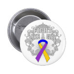 Bladder Cancer Fight Like A Girl Fleurish buttons