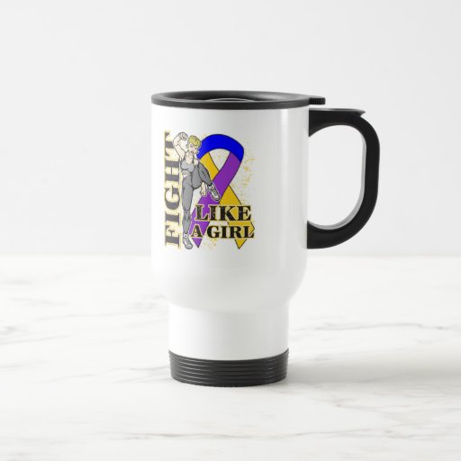 Bladder Cancer Fight Like A Girl Kickin Butt Mugs
