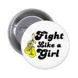 Bladder Cancer Fight Like A Girl Motto buttons