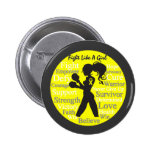 Bladder Cancer Fight Like A Girl Warrior Collage buttons