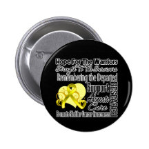 Bladder Cancer Hope Tribute Collage Button