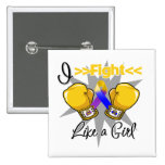 Bladder Cancer I Fight Like a Girl With Gloves buttons