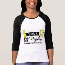 Bladder Cancer I Wear Yellow Ribbon For My Nephew T-shirts