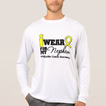 Bladder Cancer I Wear Yellow Ribbon For My Nephew Tshirts