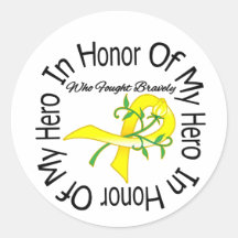 Bladder Cancer In Honor Of My Hero Sticker
