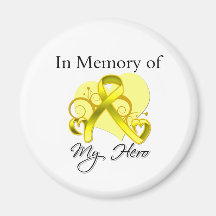 Bladder Cancer In Memory of My Hero Fridge Magnet