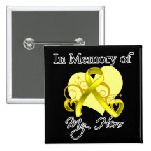 Bladder Cancer In Memory of My Hero Pinback Button