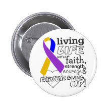 Bladder Cancer Living Life With Faith Button