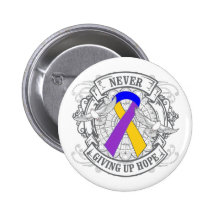 Bladder Cancer Never Giving Up Hope Button