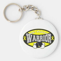 Bladder Cancer One Tough Warrior Key Chains