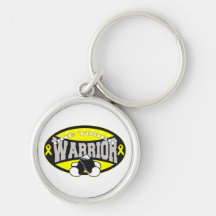 Bladder Cancer One Tough Warrior Keychain