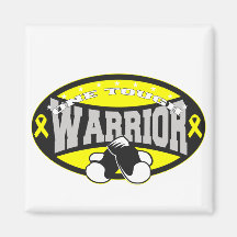 Bladder Cancer One Tough Warrior Refrigerator Magnets