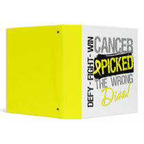 Bladder Cancer Picked The Wrong Diva Medical Binde binders by cancerapparel Bladder Cancer Picked The Wrong Diva Medical Binde binders