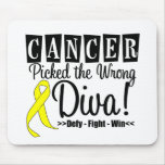 Bladder Cancer Picked The Wrong Diva v2 Mouse Pads