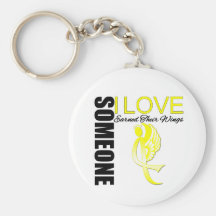 Bladder Cancer Someone I Love Earned Their Wings Keychain