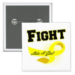 Bladder Cancer Sporty Fight Like A Girl buttons