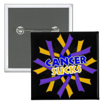 Bladder Cancer Sucks Pinback Buttons