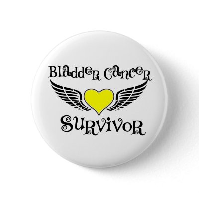 Bladder Cancer Survivor pinback button