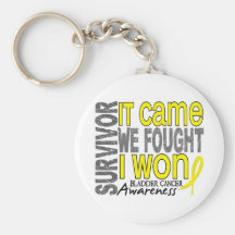 Bladder Cancer Survivor It Came We Fought I Won Key Chains