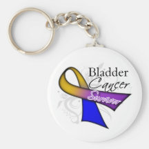 Bladder Cancer Survivor Ribbon Keychains