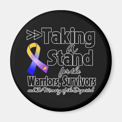 Bladder Cancer Taking a Stand Tribute Refrigerator Magnet