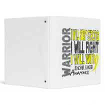 Bladder Cancer Warrior binders by awarenessgifts Bladder Cancer Warrior binders