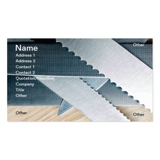 Blades Business Cards