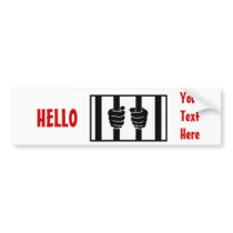 Blago behind bars bumper stickers