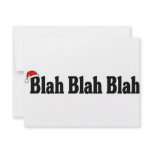 Blah Blah Blah Christmas Custom Invitations