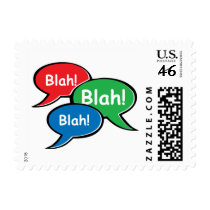 Blah Blah Blah Postage Stamps