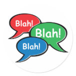 Blah Blah Blah Stickers
