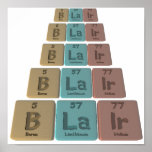 Blair as Boron Lanthanum Iridium Posters