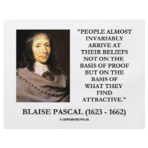 Blaise Pascal Arrive At Beliefs Basis Attractive Personalized Flyer