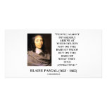 Blaise Pascal Arrive At Beliefs Basis Attractive Custom Photo Card