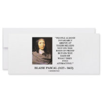 Blaise Pascal Arrive At Beliefs Basis Attractive rack cards