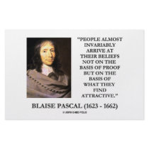 Blaise Pascal Arrive At Beliefs Basis Attractive stationery