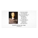 Blaise Pascal Gain Loss Wagering God Exists Quote Personalized Photo Card